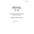 ROYAL X19 Manual de Servicio